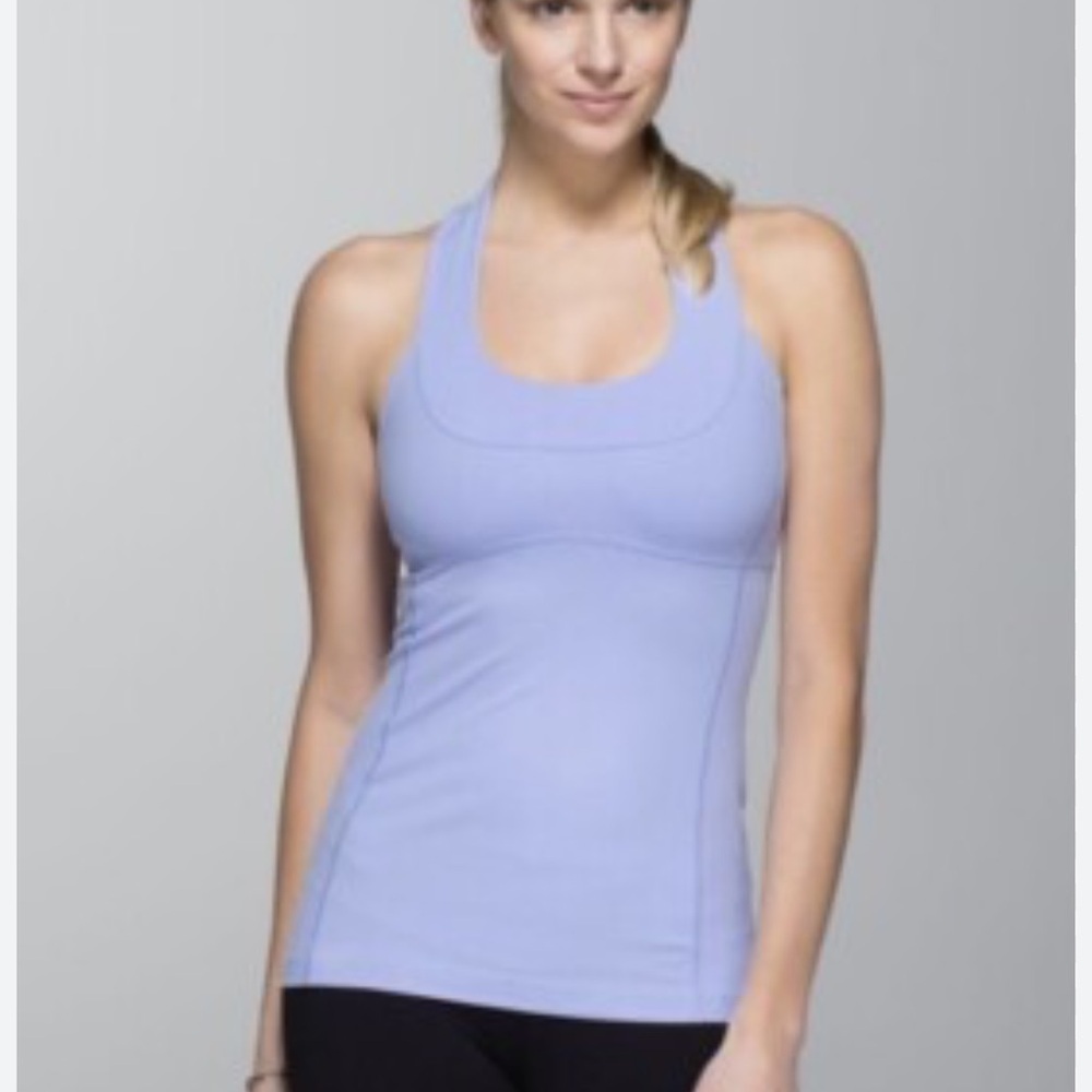 lululemon athletica  women size 12 Light Periwinkle Racerback Tank